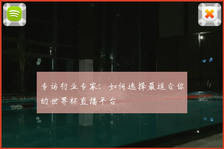 专访行业专家:如何选择最适合你的世界杯直播平台