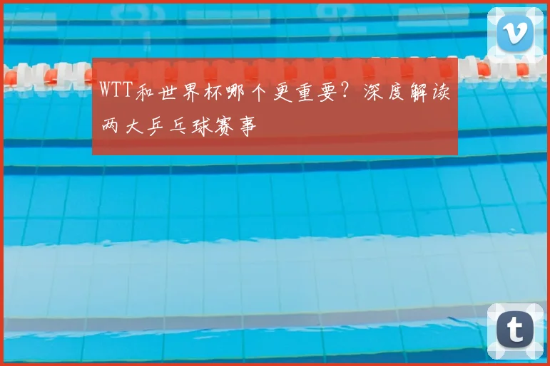 WTT和世界杯哪个更重要?深度解读两大乒乓球赛事