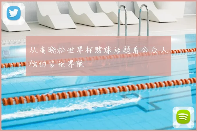 从高晓松世界杯赌球话题看公众人物的言论界限